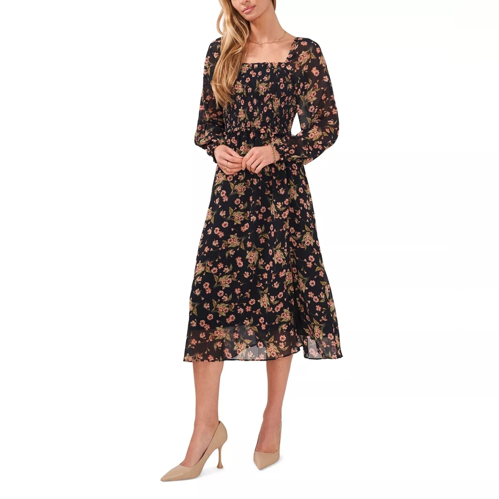 1. State Long Sleeve Floral Dress